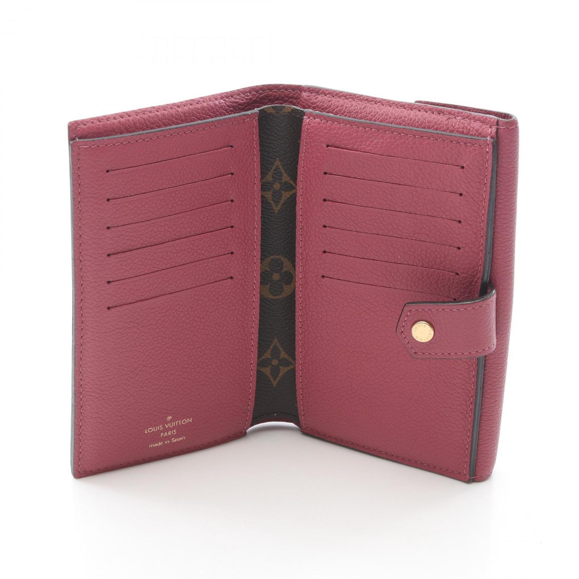 Louis Vuitton Brown Pink Pvc Leather Wallet (Bi-Fold) (Pre-Owned)