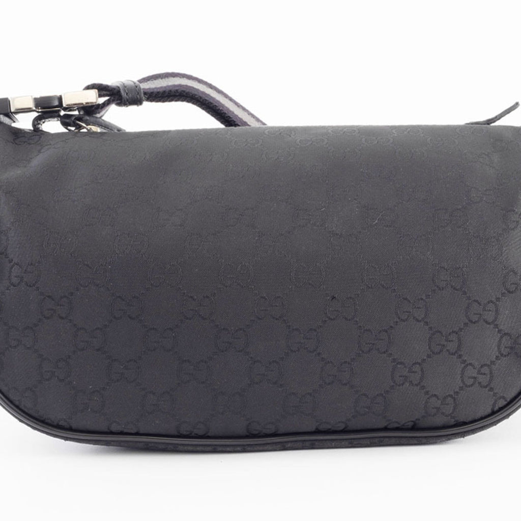 Gucci Black Nylon Pochette Shoulder Bag Sling Bag (Pre-Owned)