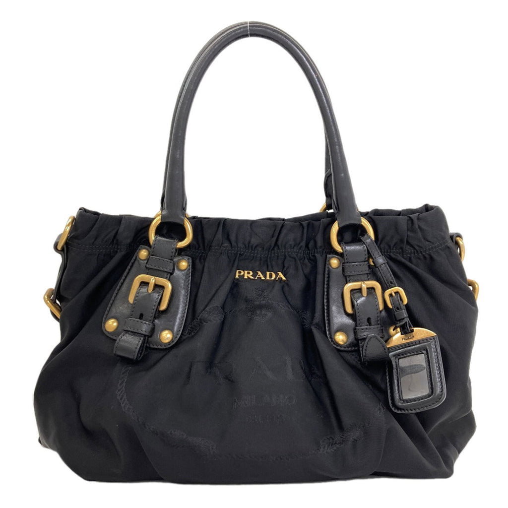 Prada Black Nylon Tote Bag (Pre-Owned)