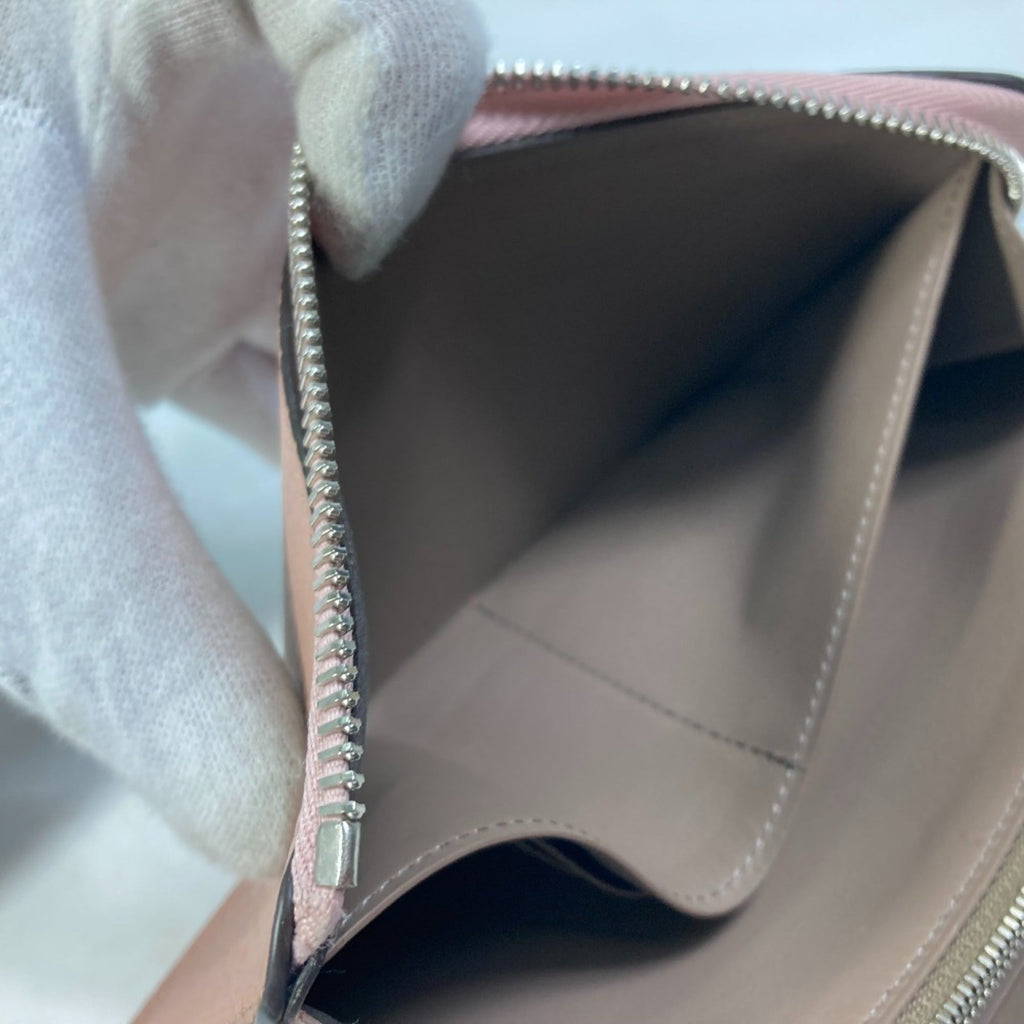 Louis Vuitton Pink Leather Long Wallet (Bi-Fold) (Pre-Owned)