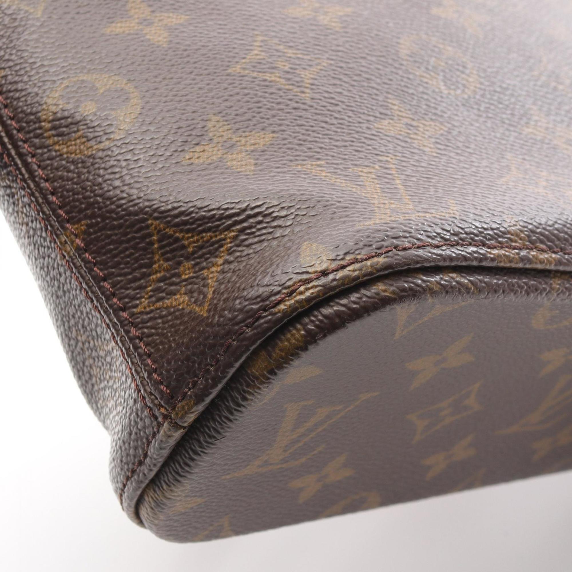 Louis Vuitton Monogram Brown Coated Canvas Leather Handbag (Pre-Owned)