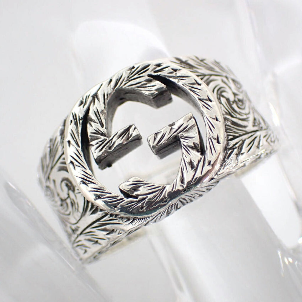Gucci Sterling Silver 925 Band Ring (Pre-Owned)