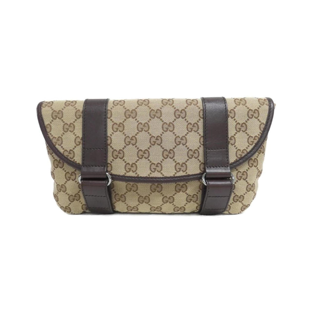 Gucci Beige Brown Gg Canvas Fanny Pack (Pre-Owned)