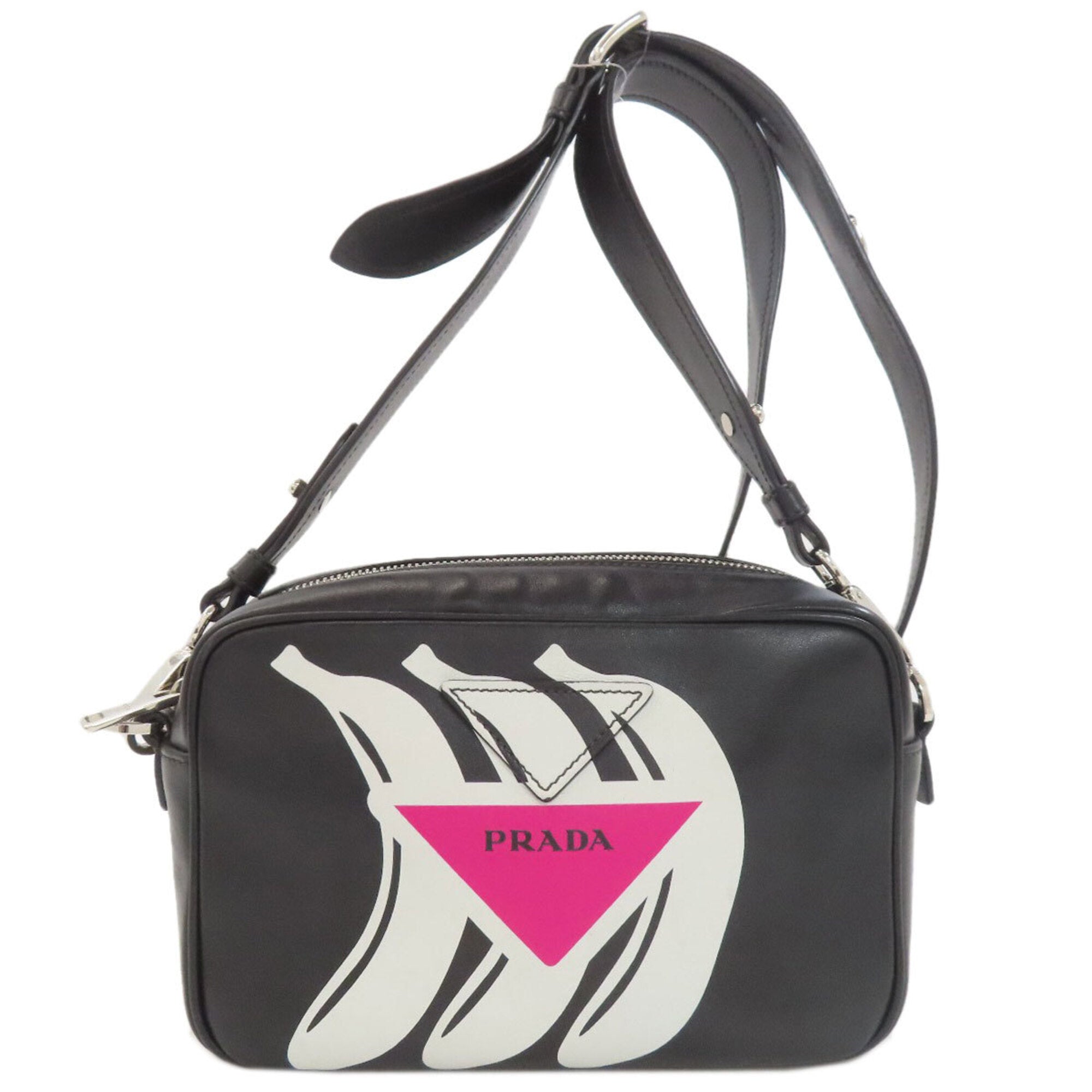Prada Black Leather Shoulder Bag (Pre-Owned)