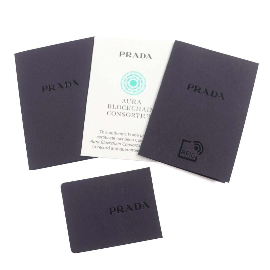 Prada Black Nylon Saffiano Triangle Pouch Shoulder Bag (Pre-Owned)