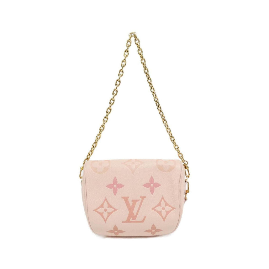 Louis Vuitton Gold Leather Shoulder Bag (Pre-Owned)