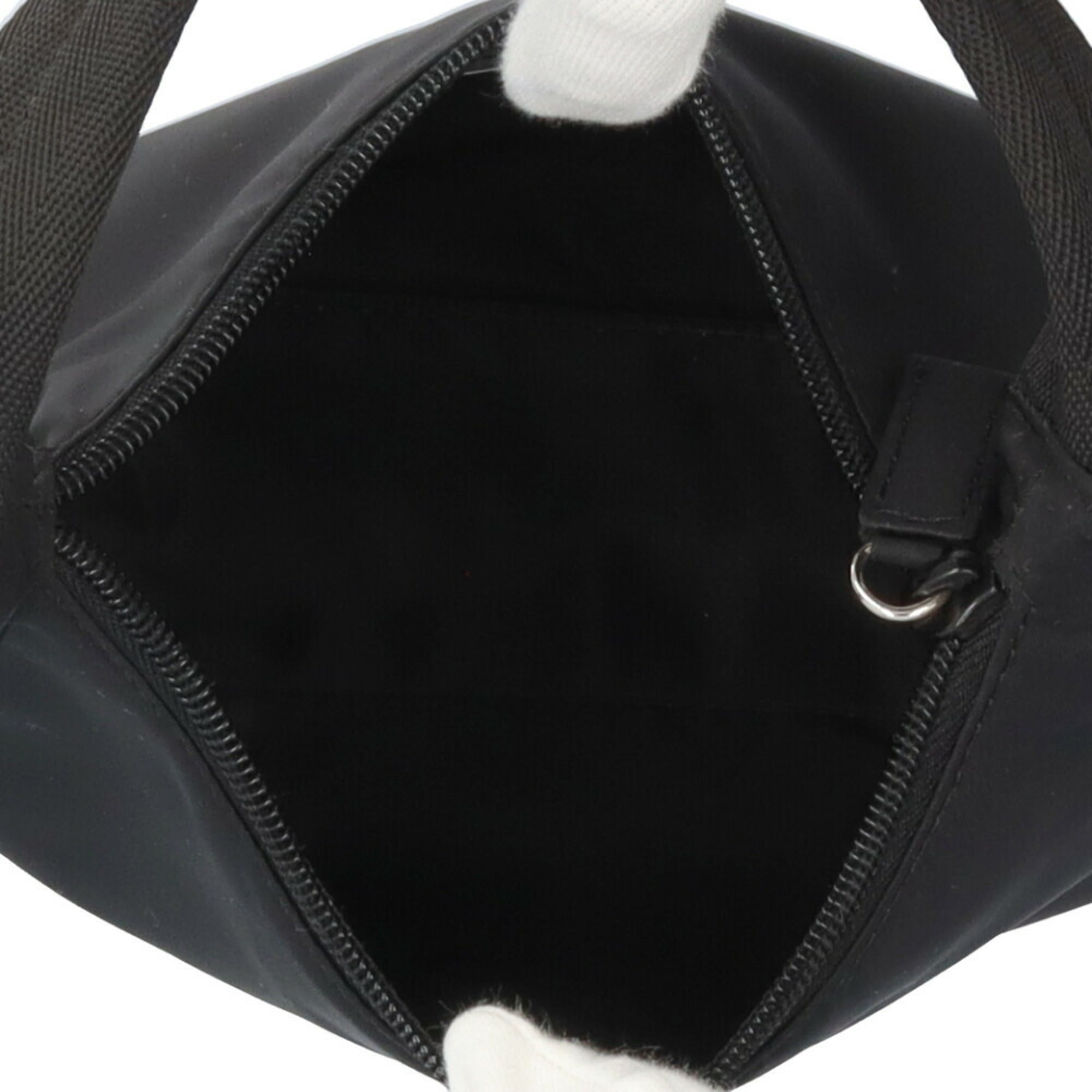 Prada Black Nero Nylon Handbag (Pre-Owned)