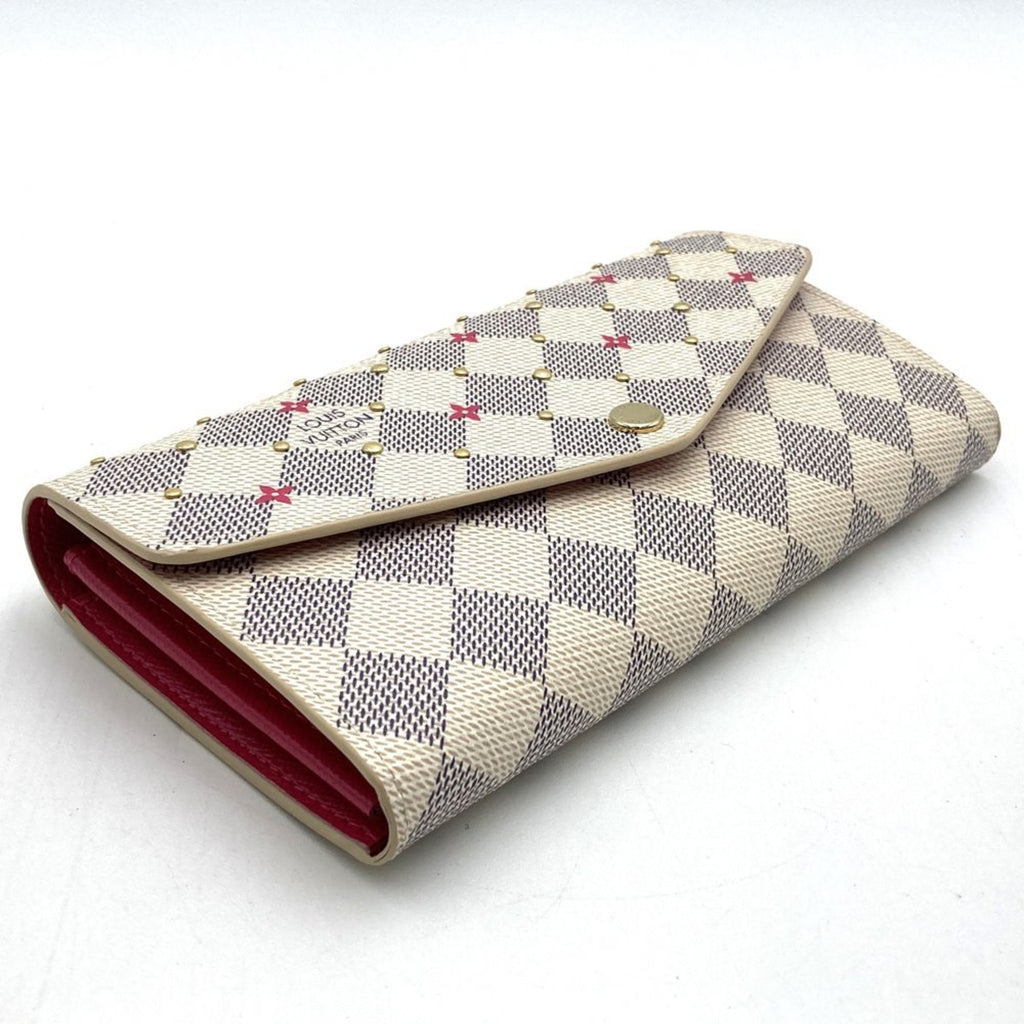 Louis Vuitton Damier Azur Beige Damier Azur Wallet (Bi-Fold) (Pre-Owned)