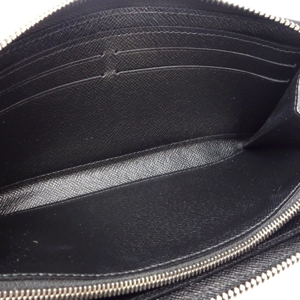 Louis Vuitton Noir Leather Coin Purse/Coin Case (Pre-Owned)