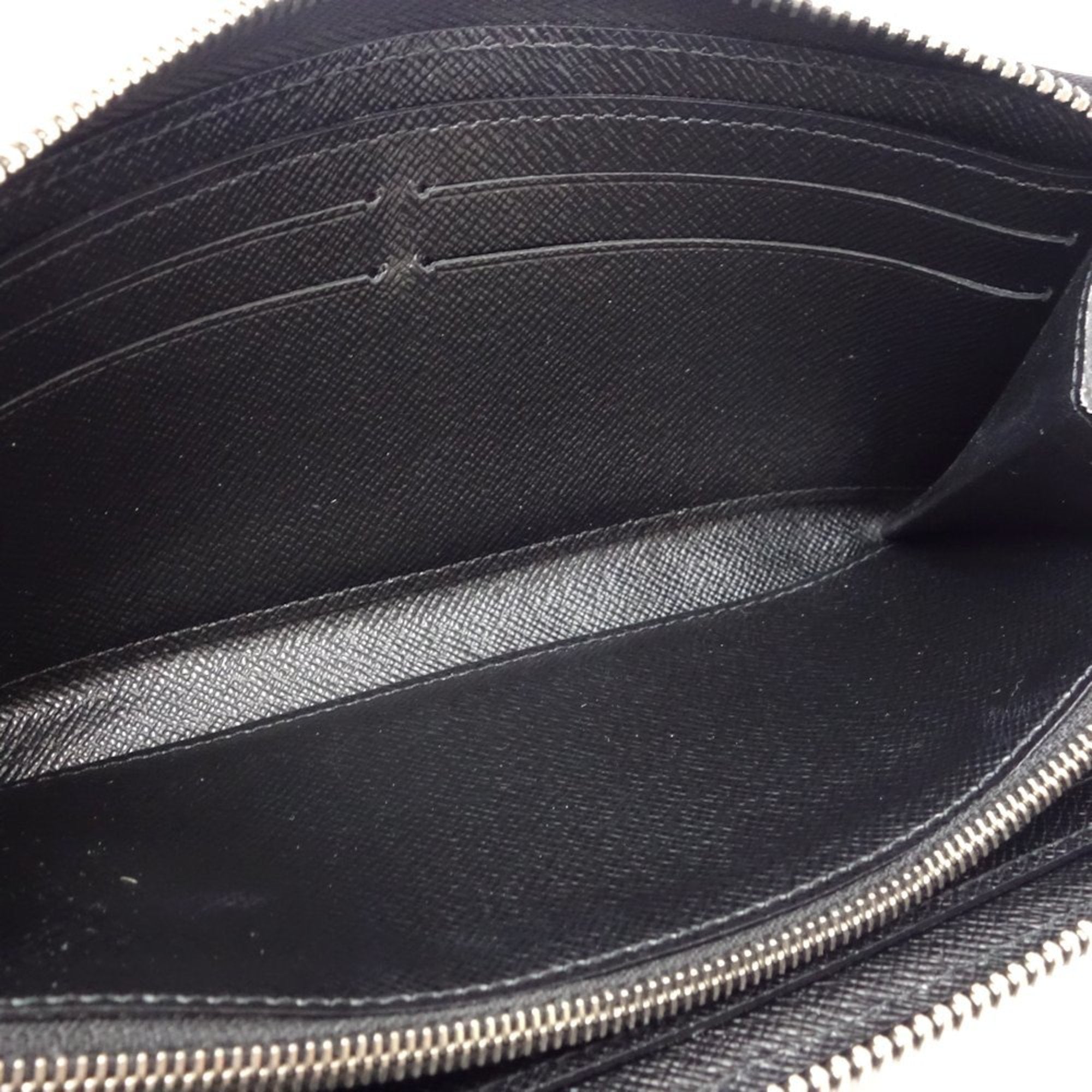 Louis Vuitton Noir Leather Coin Purse/Coin Case (Pre-Owned)