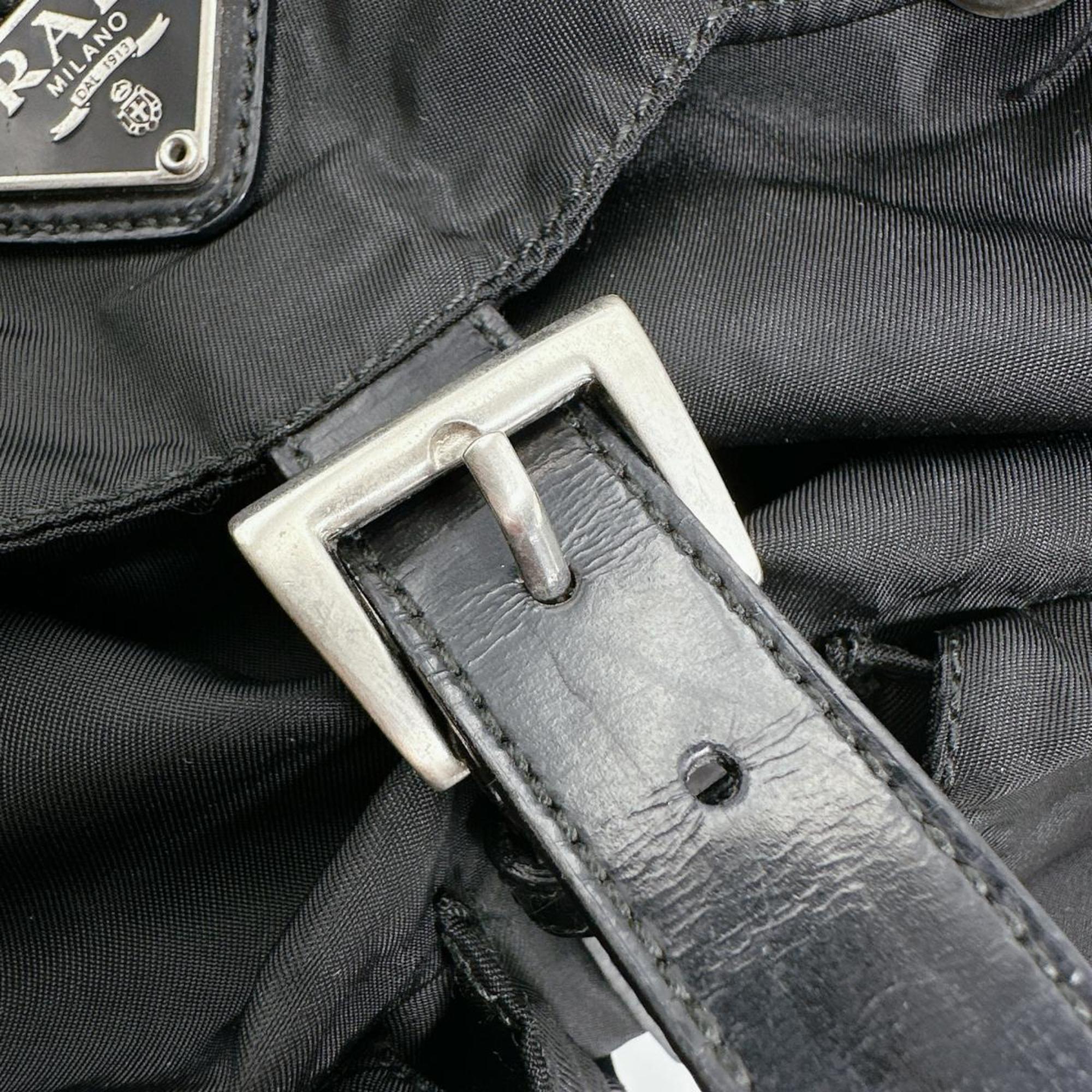 Prada Black Nylon Backpack (Pre-Owned)