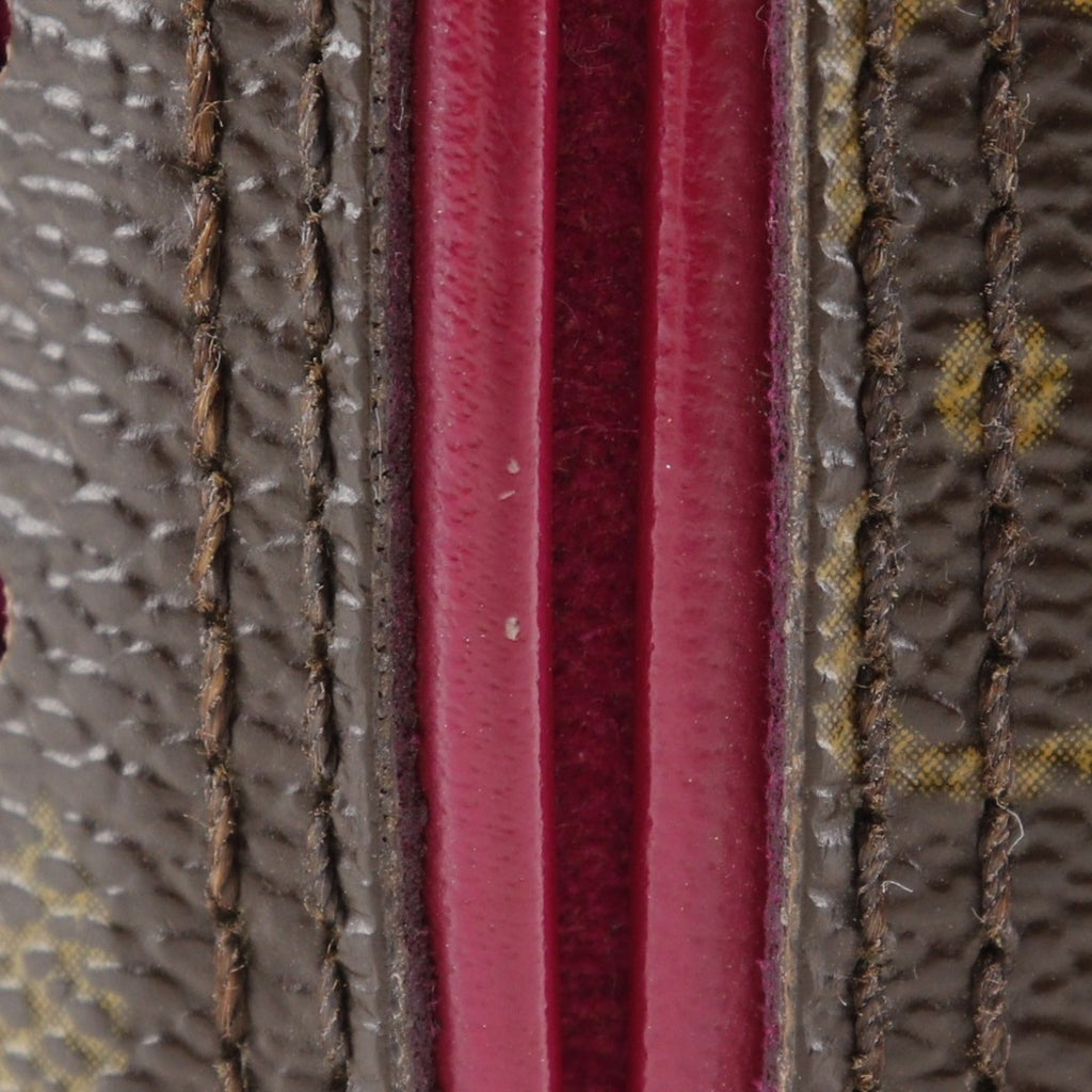 Louis Vuitton Brown Fuchsia Monogram Pink Monogram Wallet (Bi-Fold) (Pre-Owned)