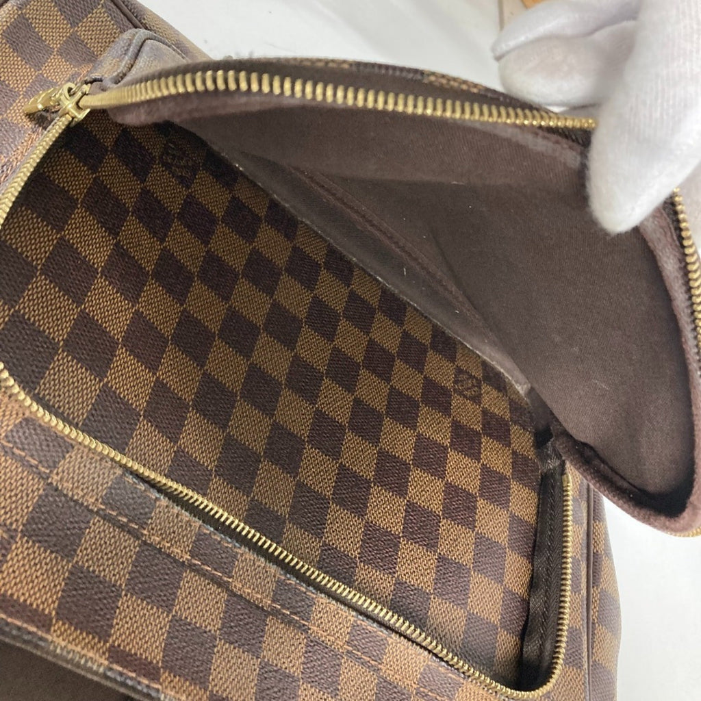 Louis Vuitton Brown Ebene Damier Canvas Messenger Bag Shoulder Bag (Pre-Owned)