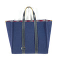 Fendi Navy Wool Shoulder Bag Tote Bag (Pre-Owned)