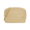Chanel Beige Grained Calfskin Shoulder Bag (Pre-Owned)