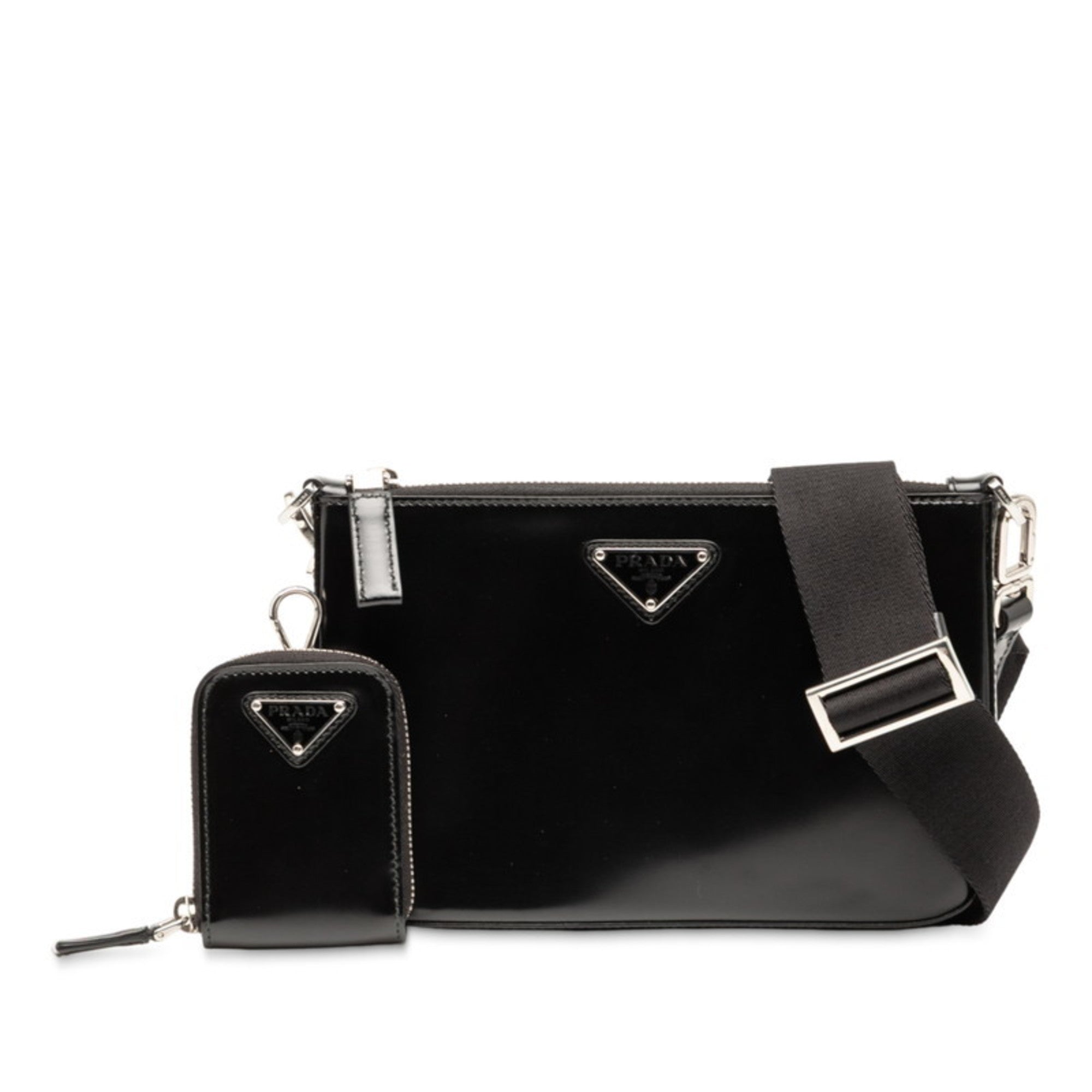 Prada Black Leather Shoulder Bag (Pre-Owned)