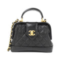 Chanel Black Leather Shoulder Bag (Pre-Owned)