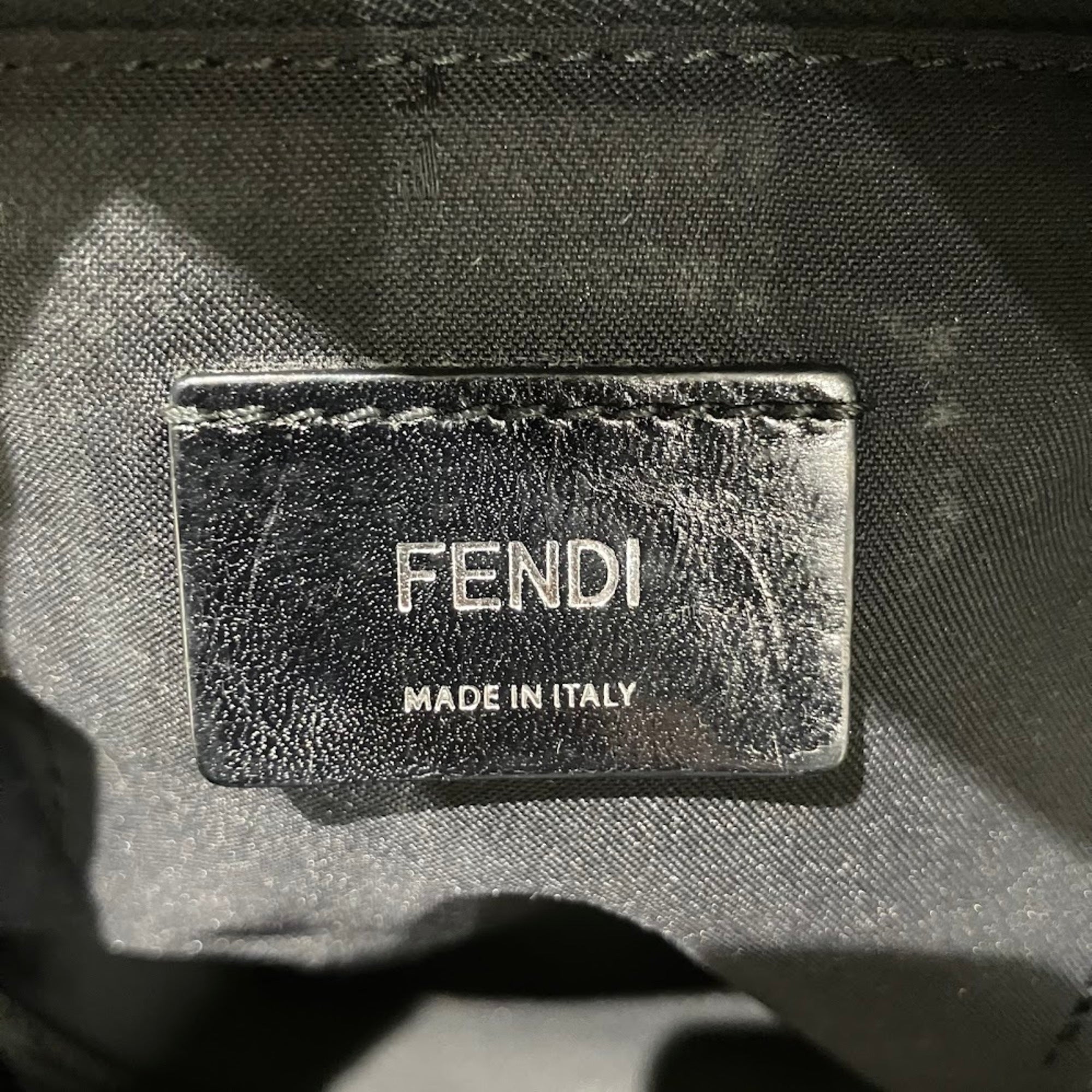 Fendi Black Nylon Leather Backpack (Pre-Owned)