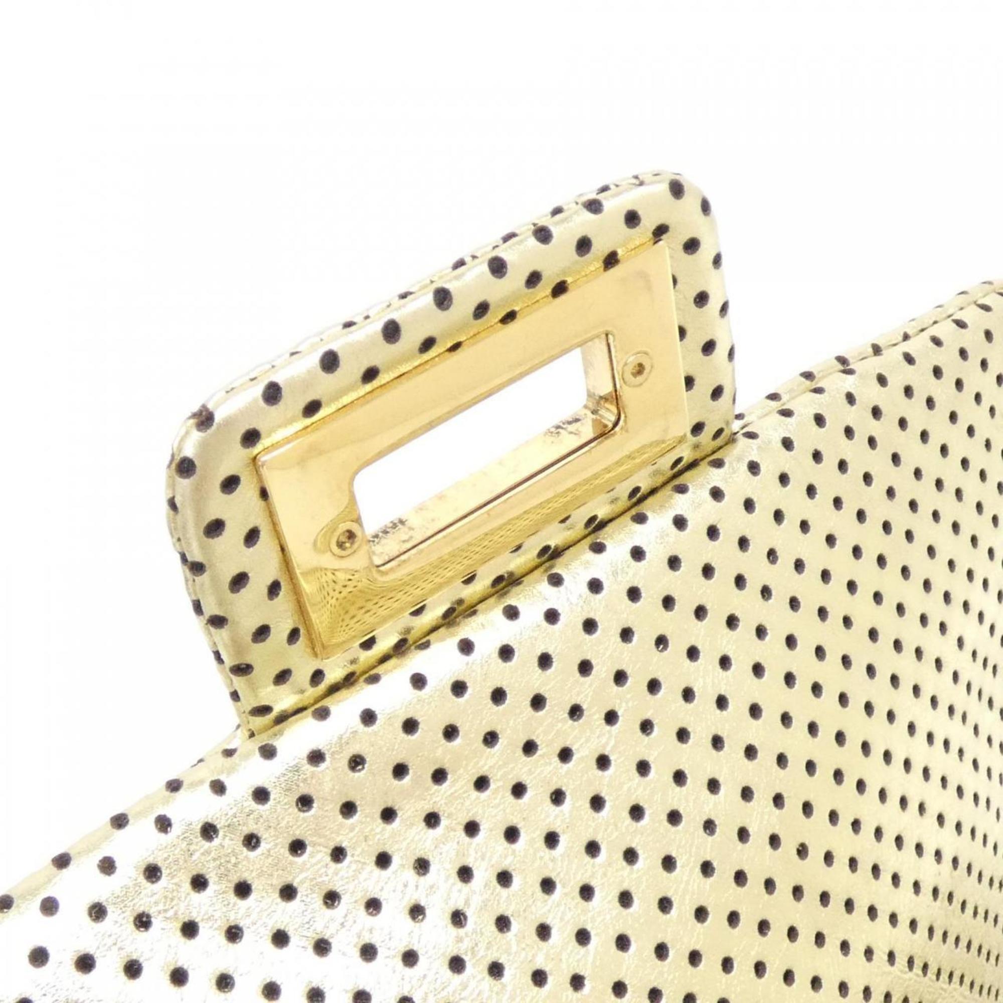 Chanel Gold Leather Shoulder Bag (Pre-Owned)