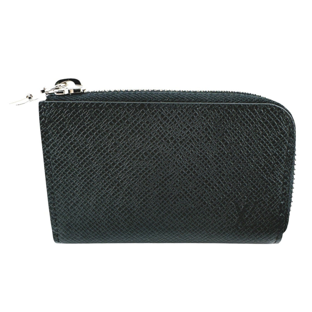 Louis Vuitton Taiga Ardoise Black Taiga Leather Coin Purse/Coin Case (Pre-Owned)