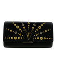 Louis Vuitton Black Leather Long Wallet (Bi-Fold) (Pre-Owned)