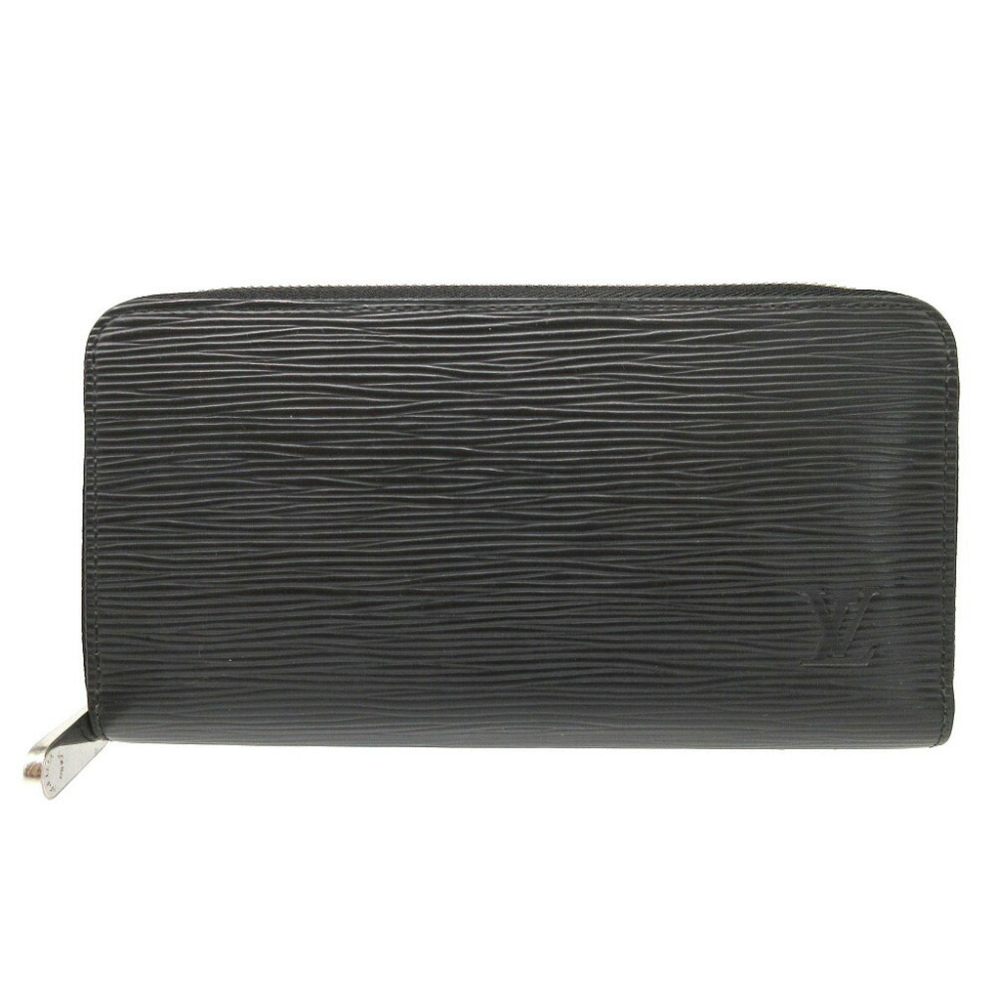 Louis Vuitton Epi Noir Epi Leather Long Wallet (Bi-Fold) (Pre-Owned)