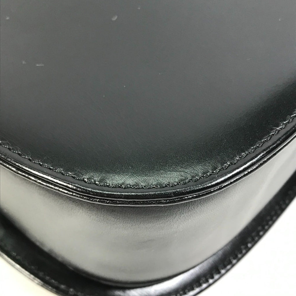 Gucci Black Leather Bamboo Handbag (Pre-Owned)