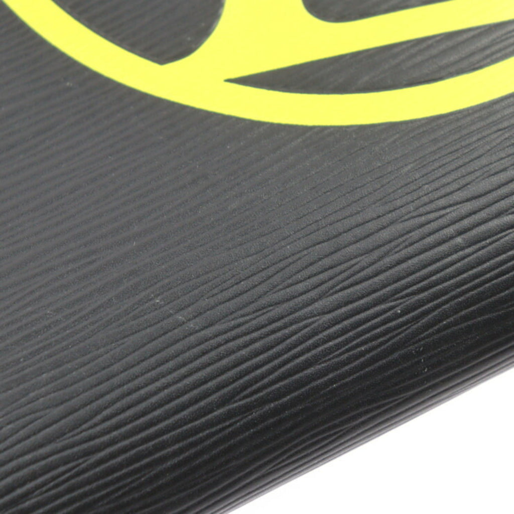 Louis Vuitton Black Yellow Epi Leather Clutch Bag Handbag Pochette Pouch (Pre-Owned)