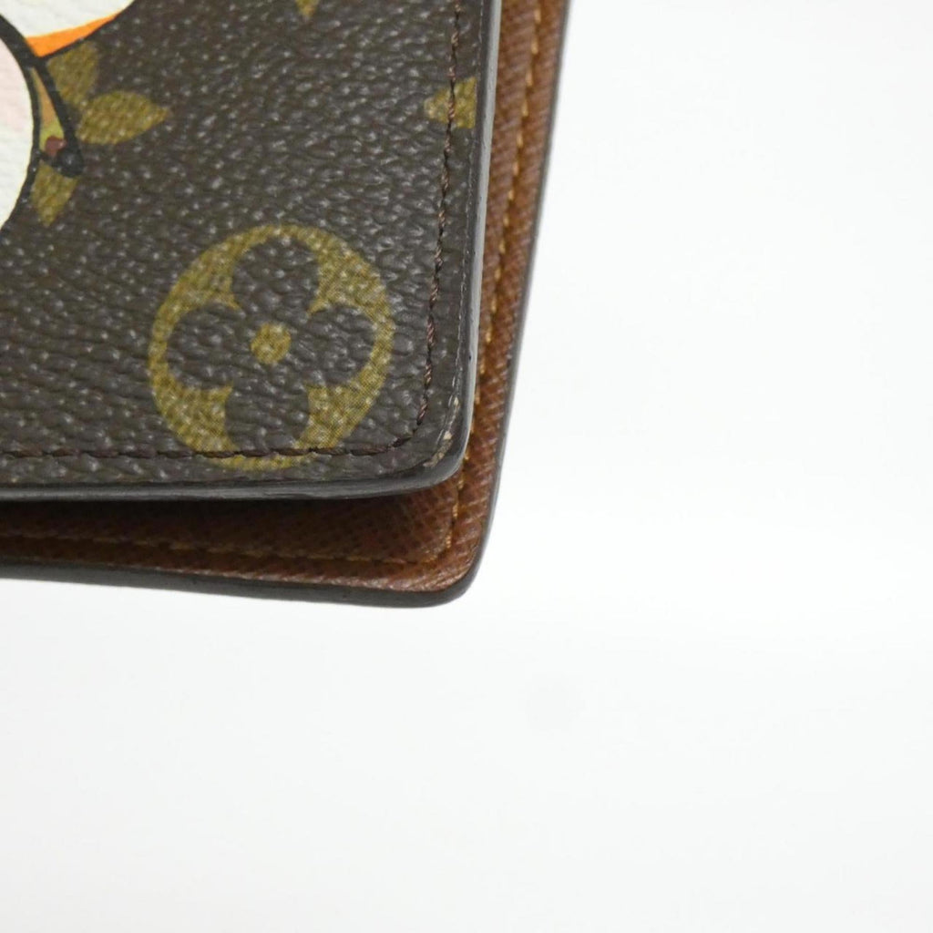 Louis Vuitton Marron Coated Canvas Wallet (Bi-Fold) (Pre-Owned)