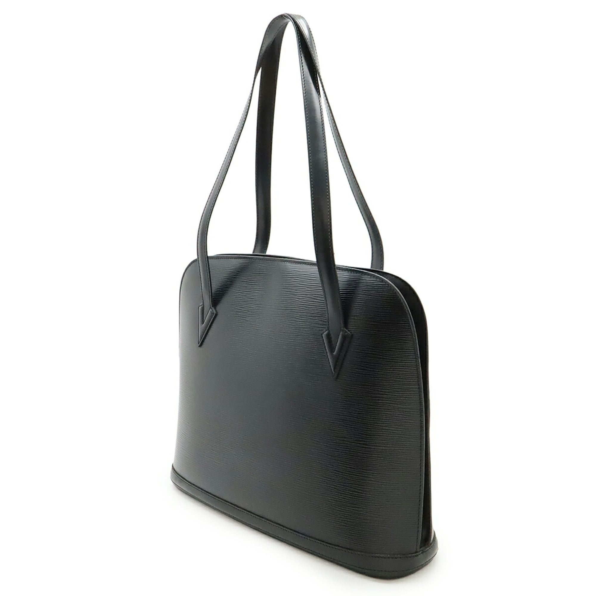 Louis Vuitton Black Noir Epi Leather Shoulder Bag Tote Bag (Pre-Owned)
