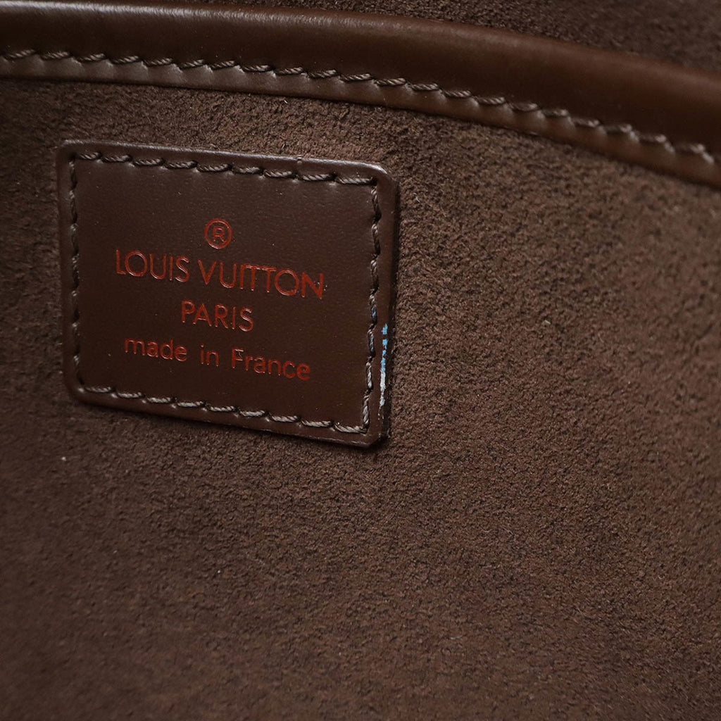 Louis Vuitton Damier Brown Damier Canvas Pvc Clutch Bag (Pre-Owned)