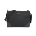 Gucci Black Gg Canvas Shoulder Bag (Pre-Owned)