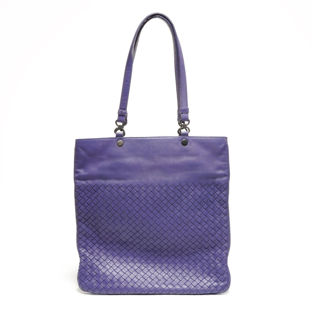 Bottega Veneta Intrecciato Purple Intrecciato Shoulder Bag (Pre-Owned)