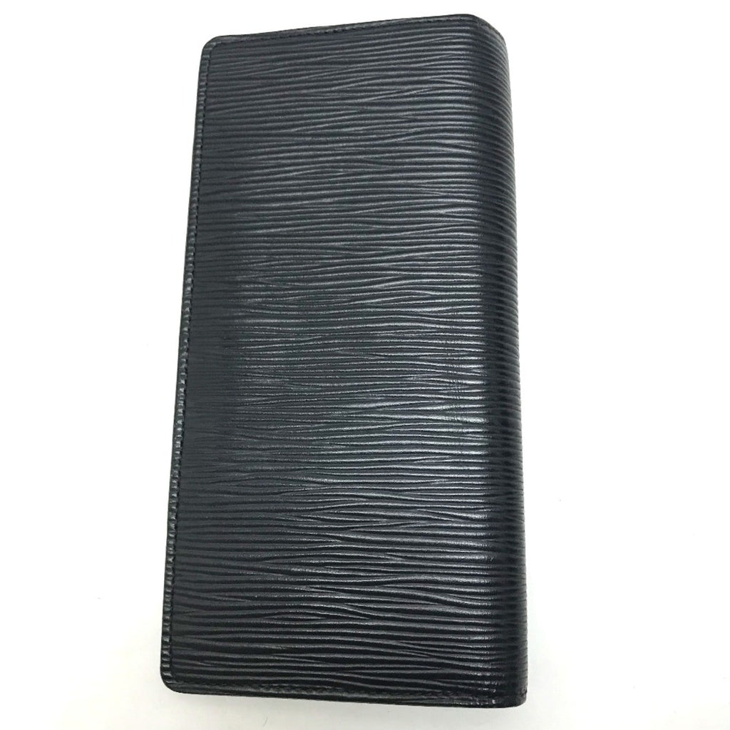 Louis Vuitton Navy Leather Long Wallet (Bi-Fold) (Pre-Owned)
