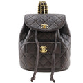 Chanel Brown Leather Backpack (Pre-Owned)