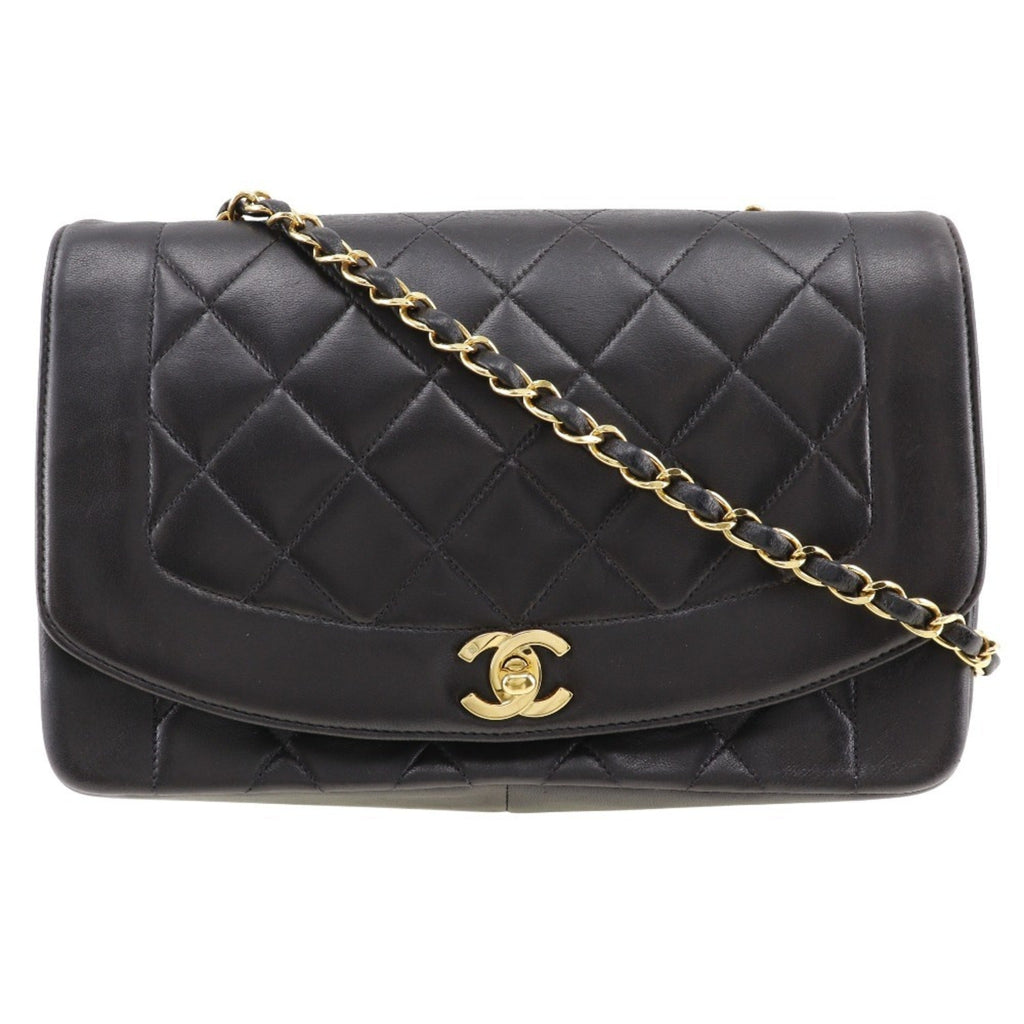 Chanel Black Leather Shoulder Bag (Pre-Owned)