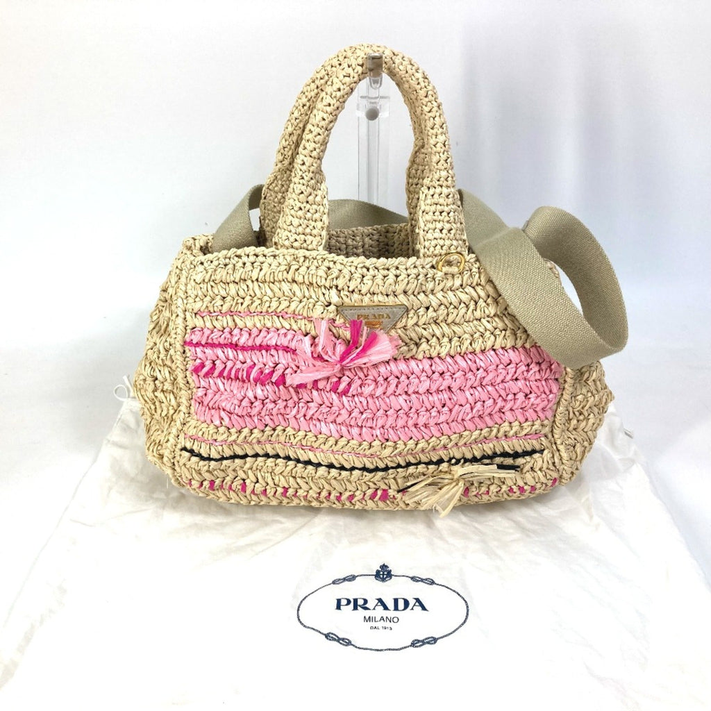 Prada Beige Cloth Handbag (Pre-Owned)