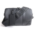 Louis Vuitton Black Leather Shoulder Bag (Pre-Owned)