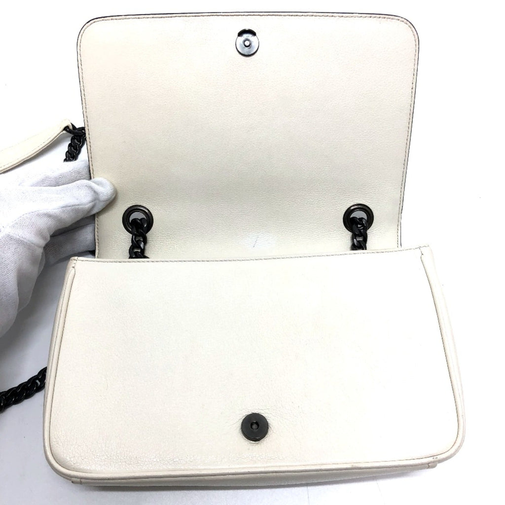 Prada White Leather Shoulder Bag (Pre-Owned)