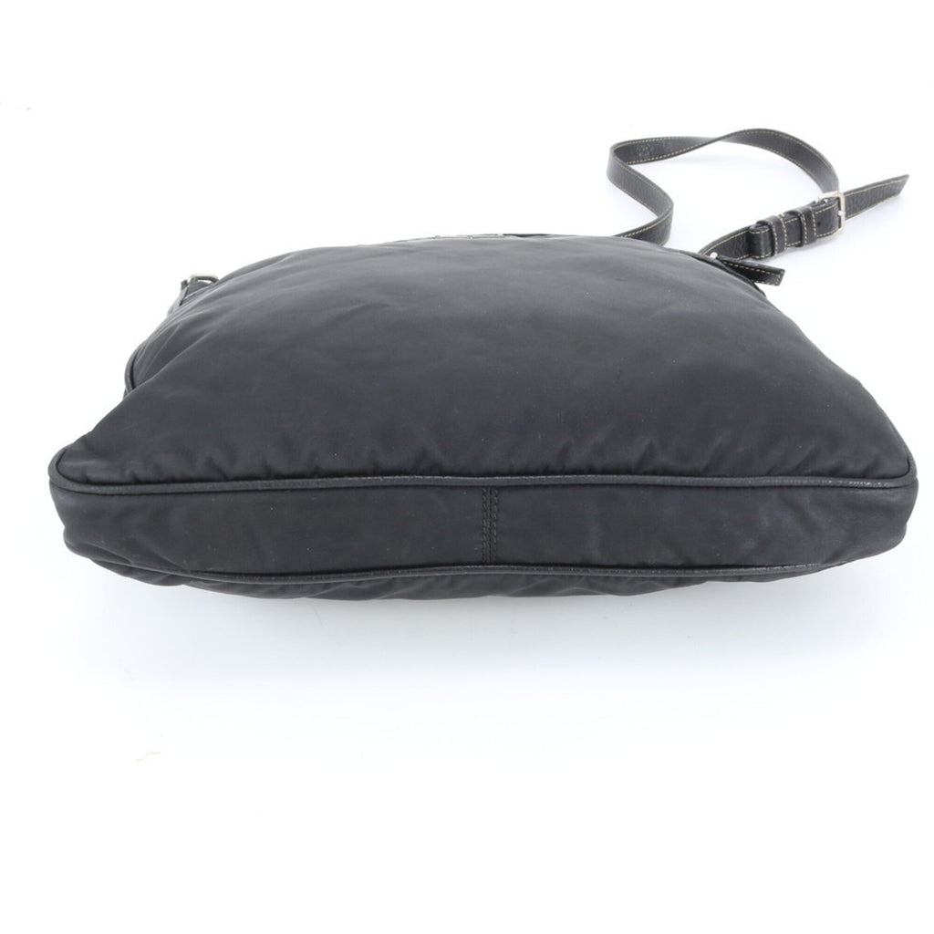 Prada Black Nylon Leather Shoulder Bag (Pre-Owned)
