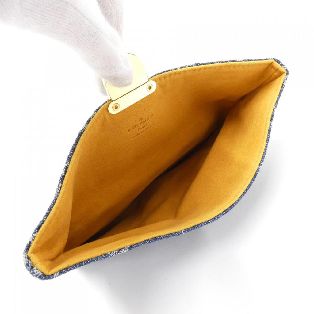 Louis Vuitton Blue Monogram Denim Pouch (Pre-Owned)