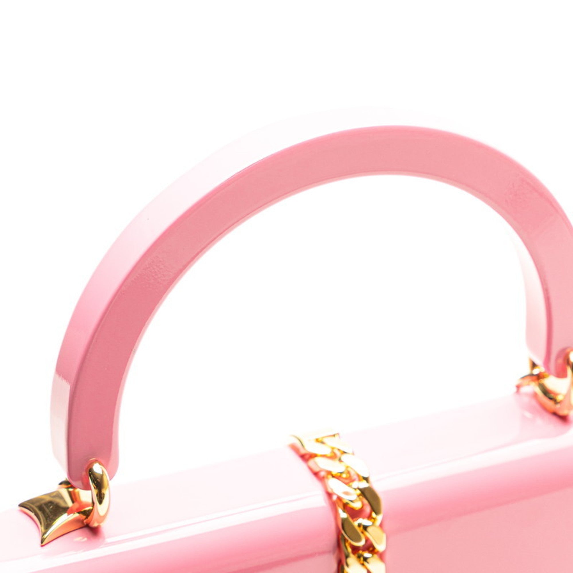 Gucci Pink Plastic Handbag Shoulder Bag (Pre-Owned)
