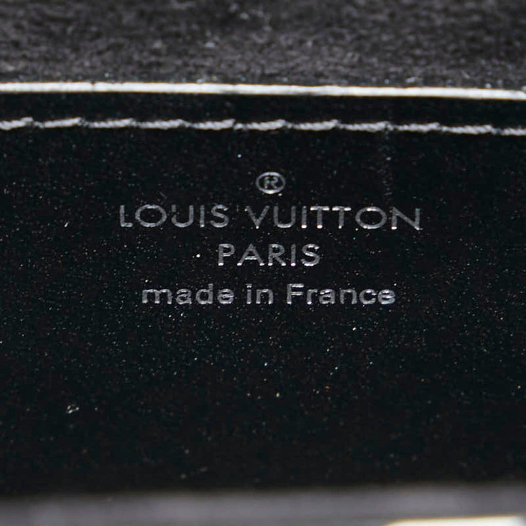 Louis Vuitton Black Noir White Leather Shoulder Bag (Pre-Owned)