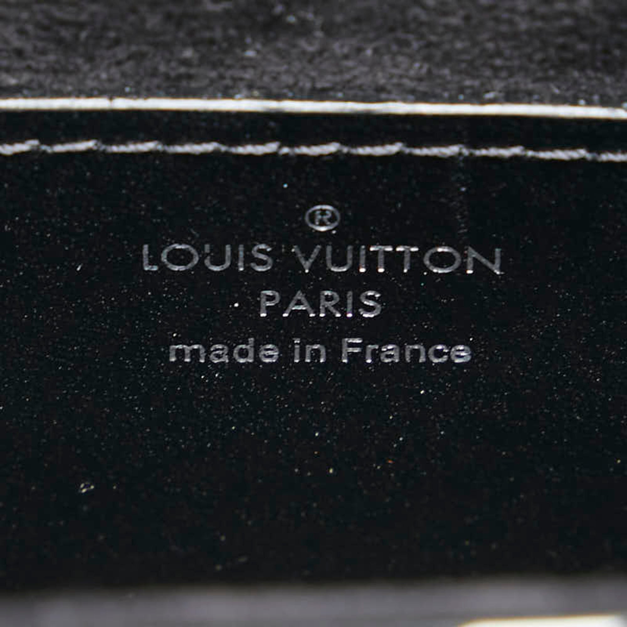 Louis Vuitton Black Noir White Leather Shoulder Bag (Pre-Owned)