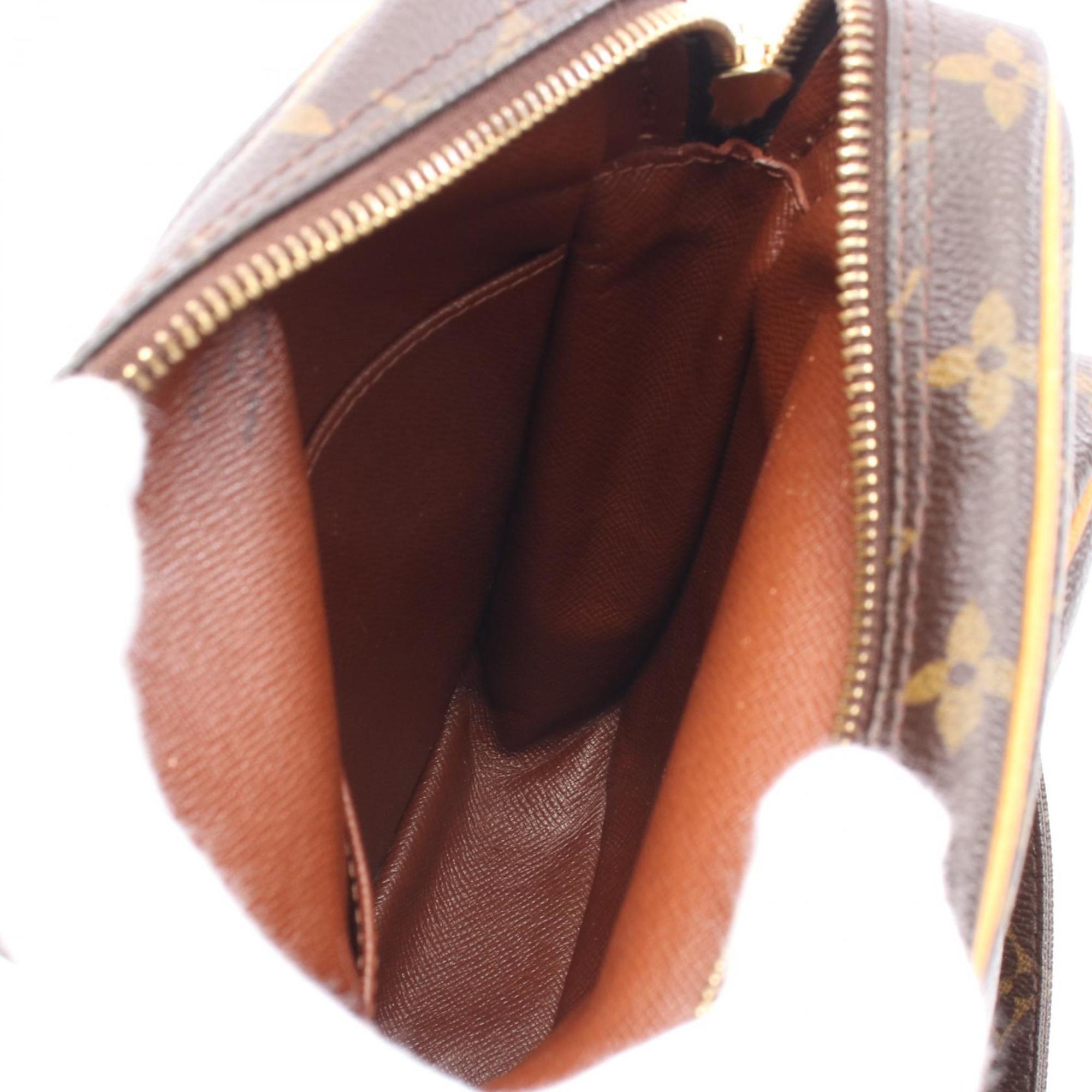 Louis Vuitton Brown Pvc Coated Canvas Leather Shoulder Bag (Pre-Owned)