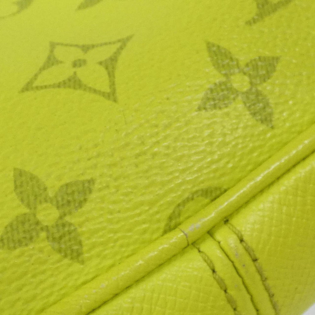 Louis Vuitton Jaune Yellow Coated Canvas Leather Shoulder Bag (Pre-Owned)