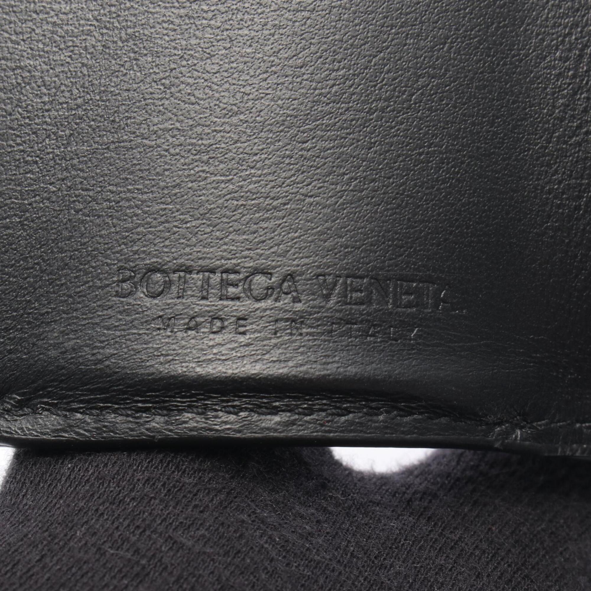 Bottega Veneta Black Intrecciato Wallet (Tri-Fold) (Pre-Owned)
