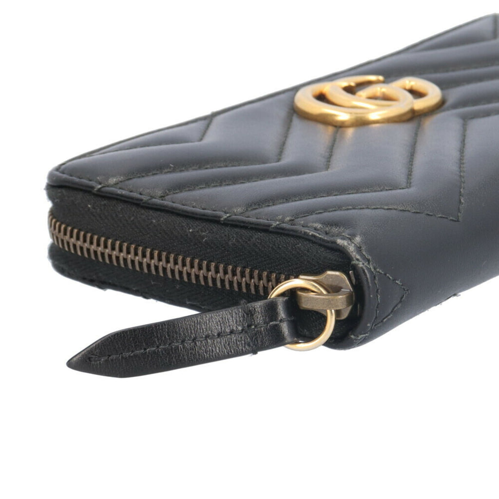 Gucci Black Leather Coin Purse/Coin Case (Pre-Owned)
