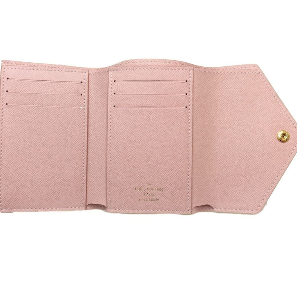 Louis Vuitton Damier Azur Rose Ballerine White Damier Azur Wallet (Tri-Fold) (Pre-Owned)