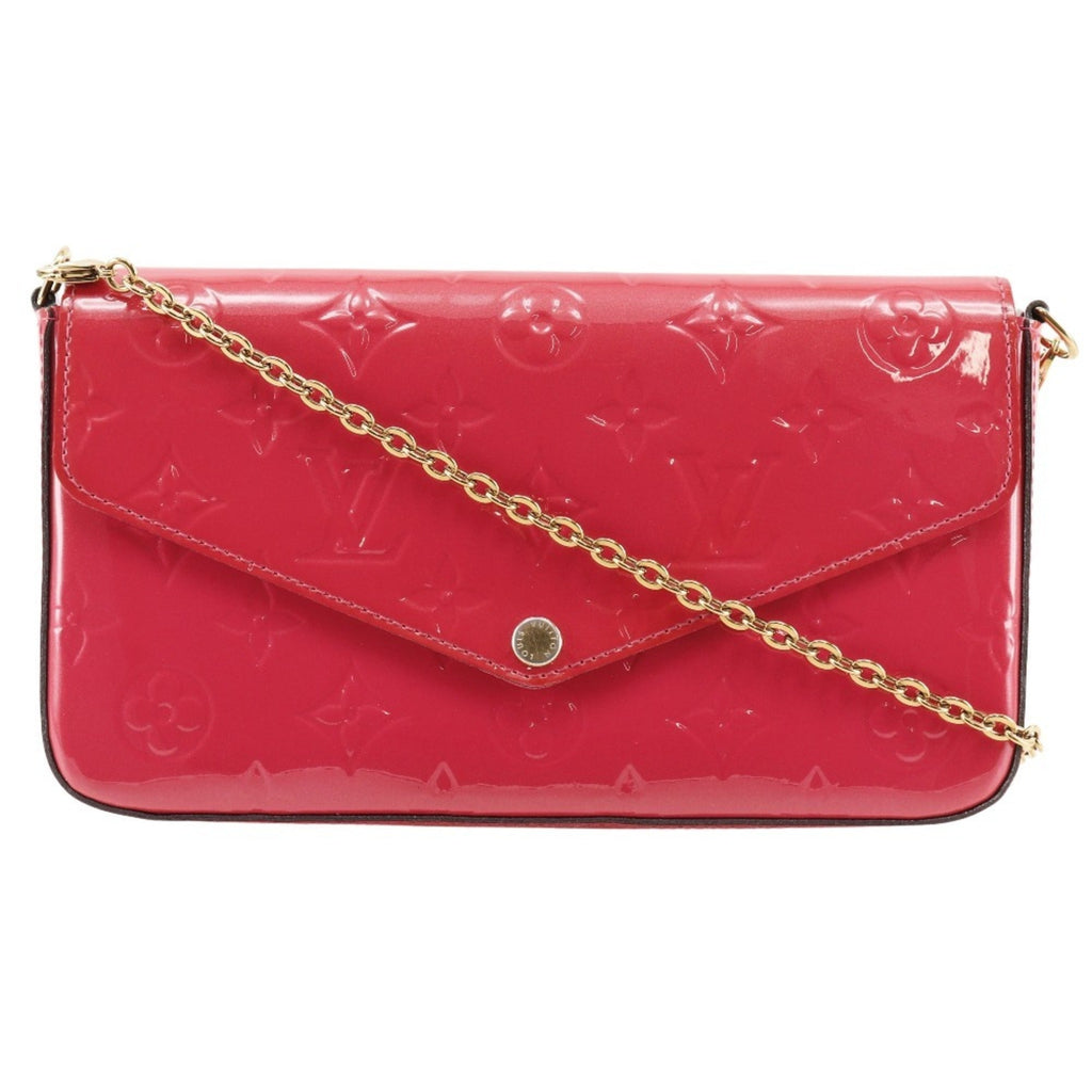Louis Vuitton Monogram Vernis Hot Pink Monogram Vernis Chain/Shoulder Wallet (Pre-Owned)